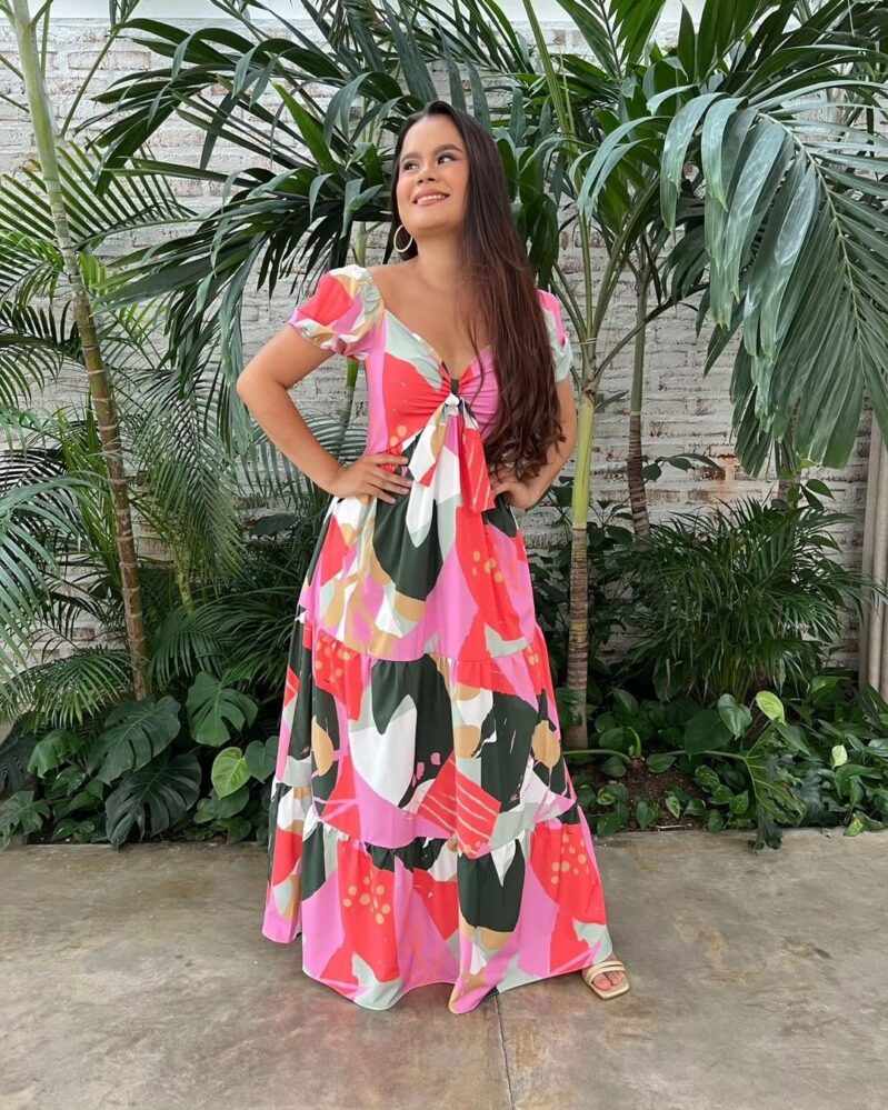 Vestido Bianca Tonos Rosa